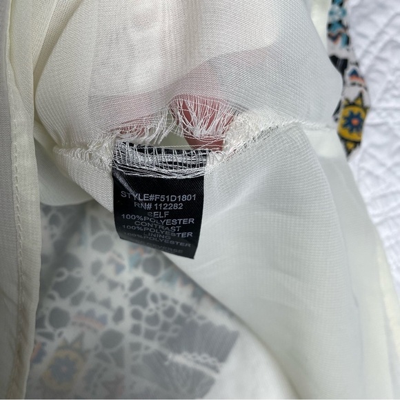 Adelyn Rae | Sleeveless Print Mini Dress | Women’s Size 6 | Navy & Multi pattern - Picture 12 of 12